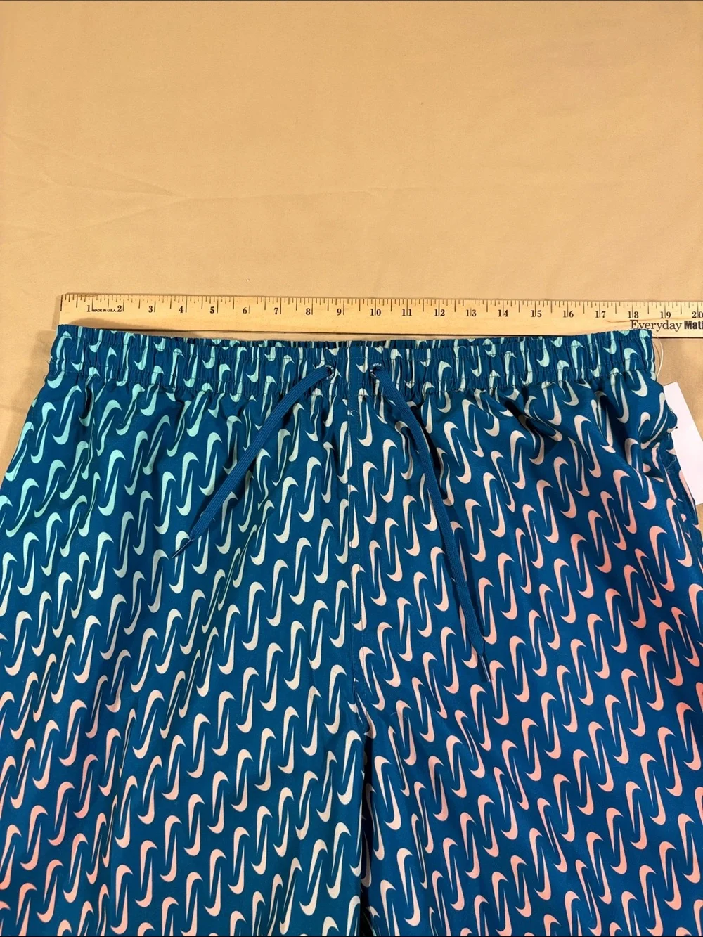 Nike Men's Swim Breaker Swoosh Link Lined Volley Shorts Teal Big & Tall XXLT NWT